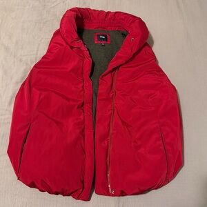 GAP Red Puffer Vest